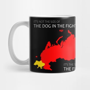 Stand with Ukraine Size the dog in the War Mug